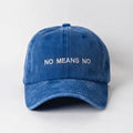 No Means No Mavi Şapka