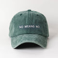 No Means No Yeşil Şapka