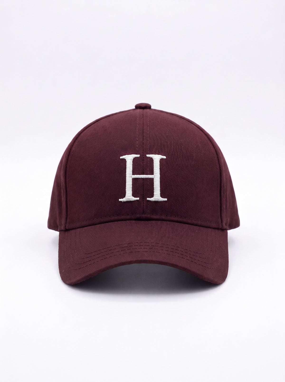 H Harfli Bordo Şapka