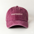 Overthinker Bordo Şapka