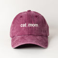 Cat Mom Bordo Şapka