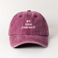 Go Love Yourself Bordo Şapka