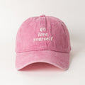 Go Love Yourself Pembe Şapka