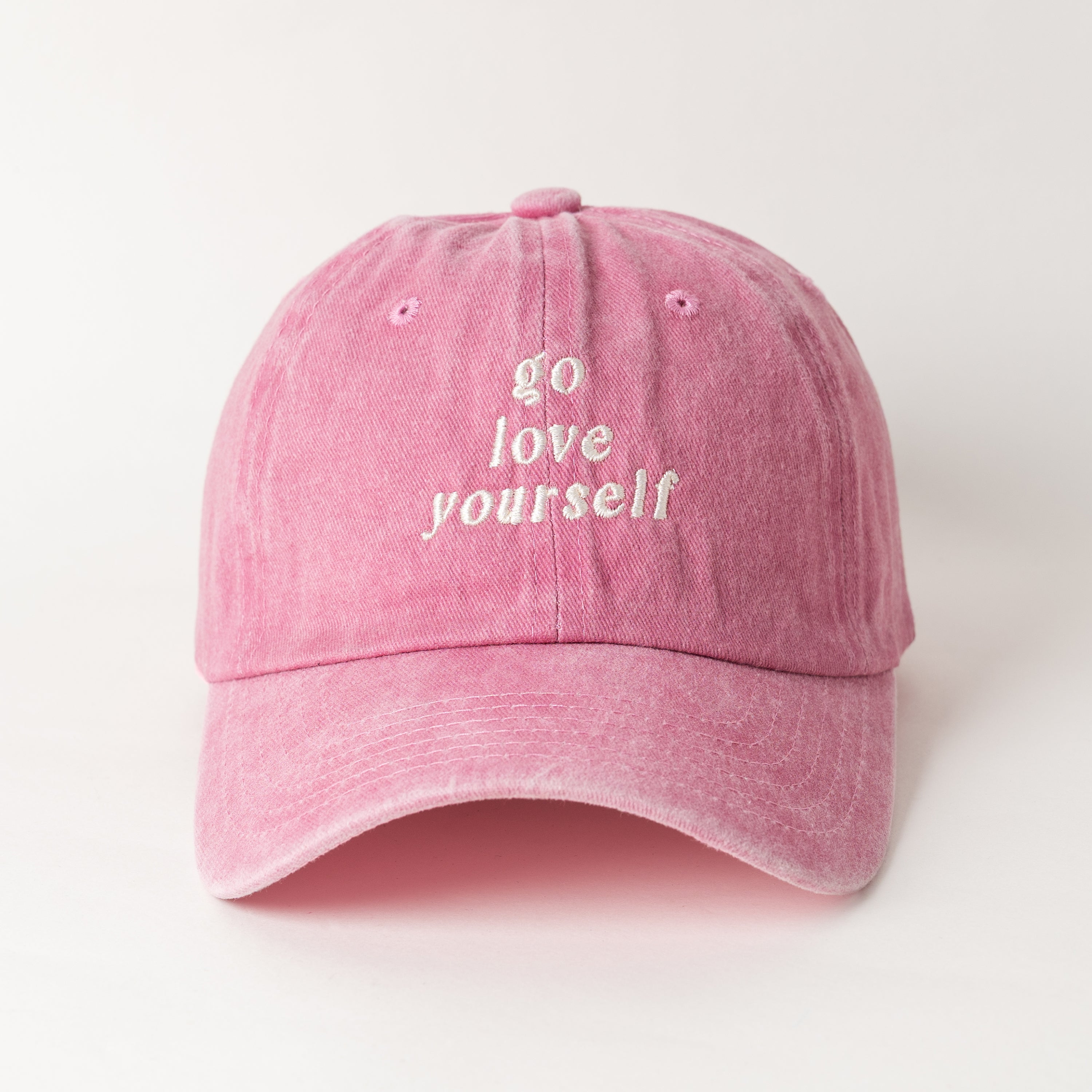 Go Love Yourself Pembe Şapka