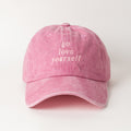 Go Love Yourself Pembe Şapka