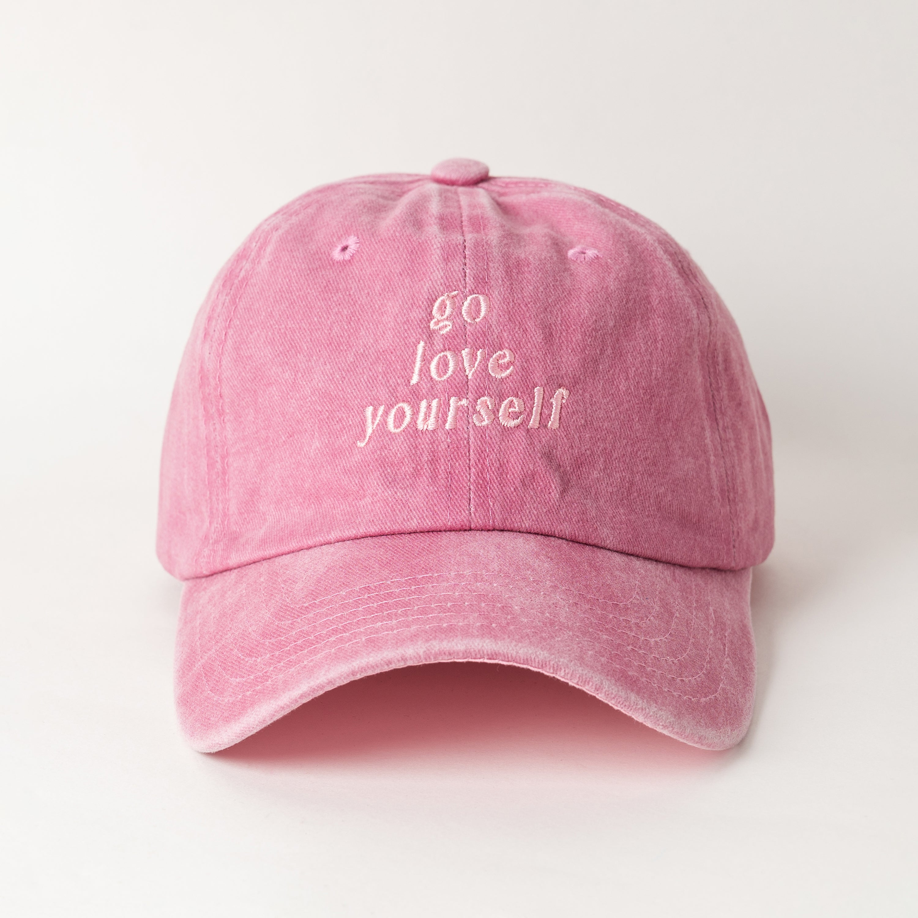 Go Love Yourself Pembe Şapka