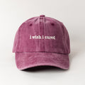 I Wish I Cared Bordo Şapka