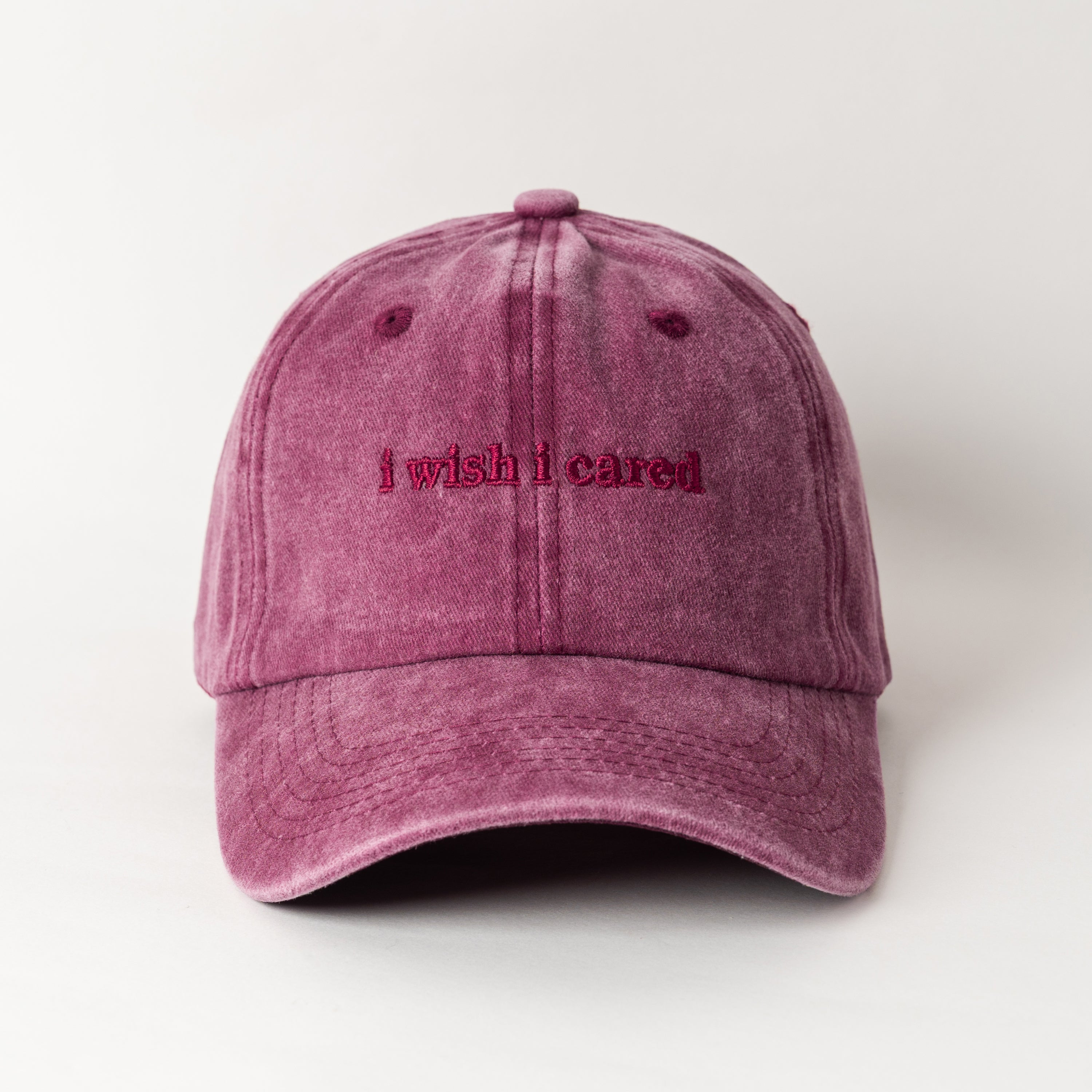 I Wish I Cared Bordo Şapka