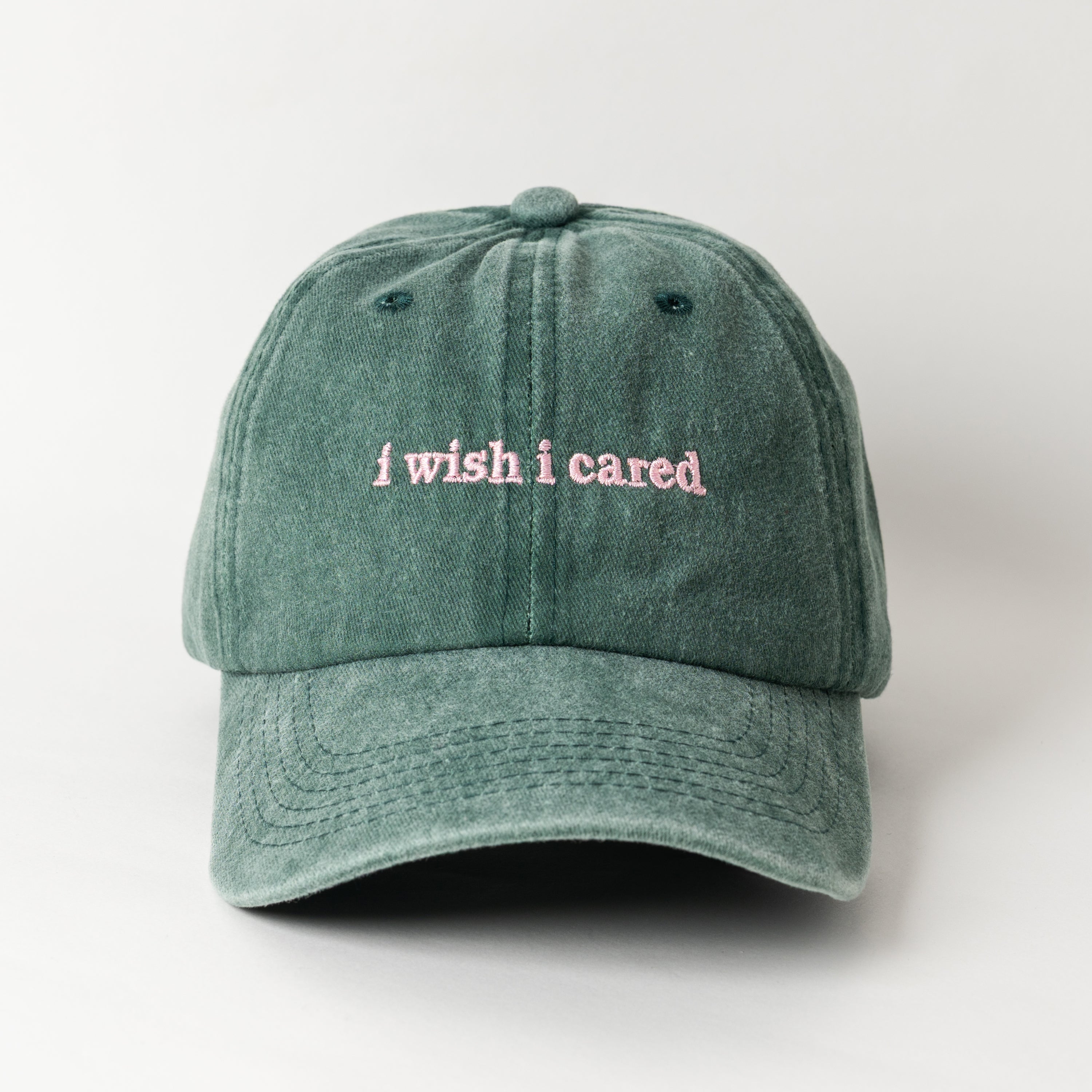 I Wish I Cared Yeşil Şapka