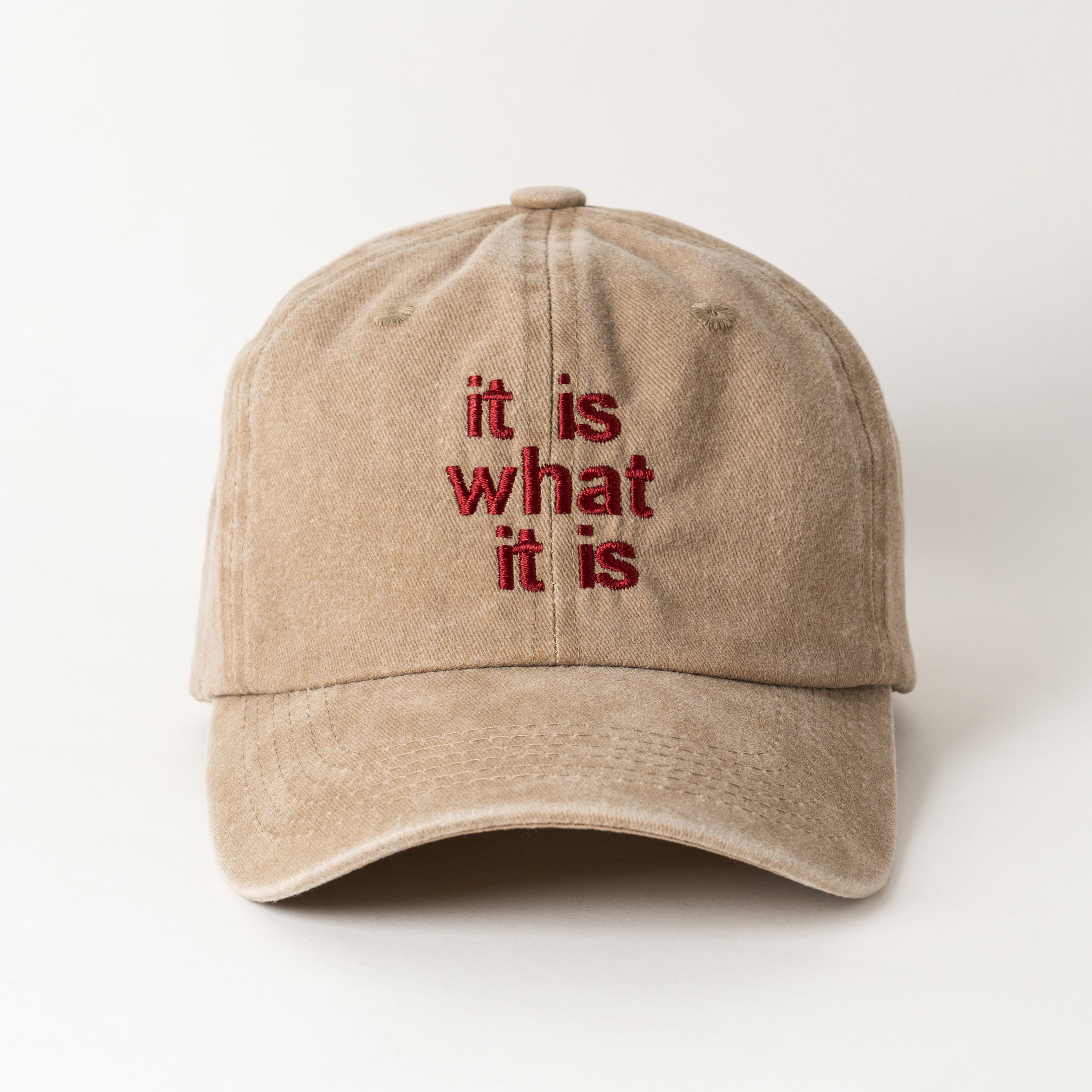 It Is What It Is Krem Şapka