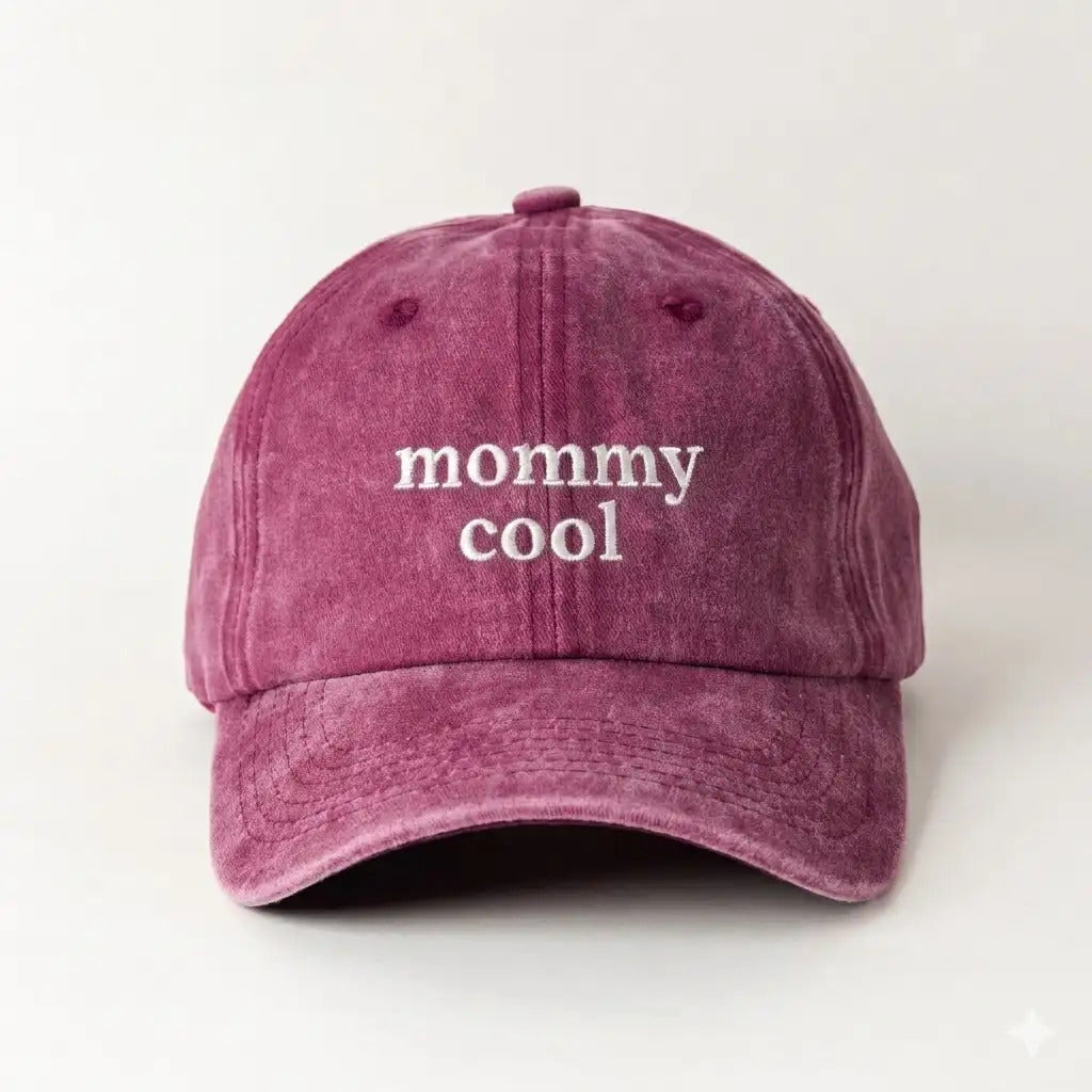 Mommy Cool Bordo Şapka