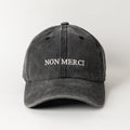 Non Merci Siyah Şapka