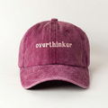 Overthinker Bordo Şapka